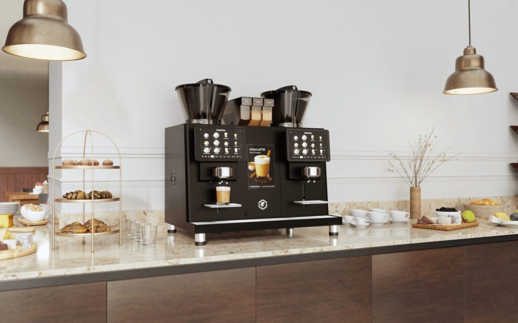 BaristaOne Touch TWIN - Breakfast-Buffet - Commercial Espresso Machine - Self Service