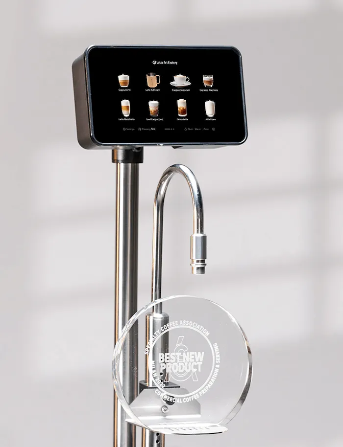 latte art factory with award